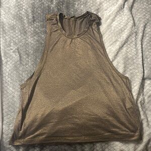 Metallic gold lululemon Sleeveless Top